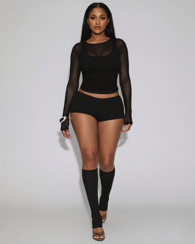 DEIA Mesh Detail Four-Piece Set