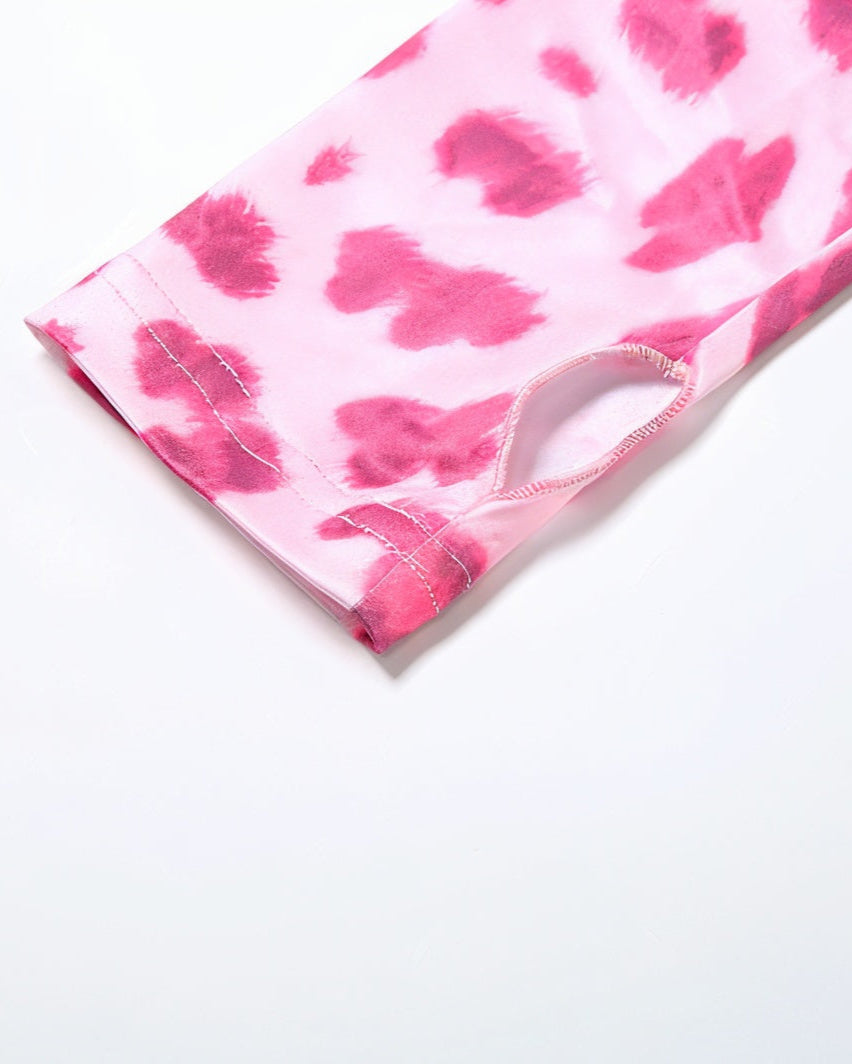 NOA Leopard Zip Up Top & Pants Set