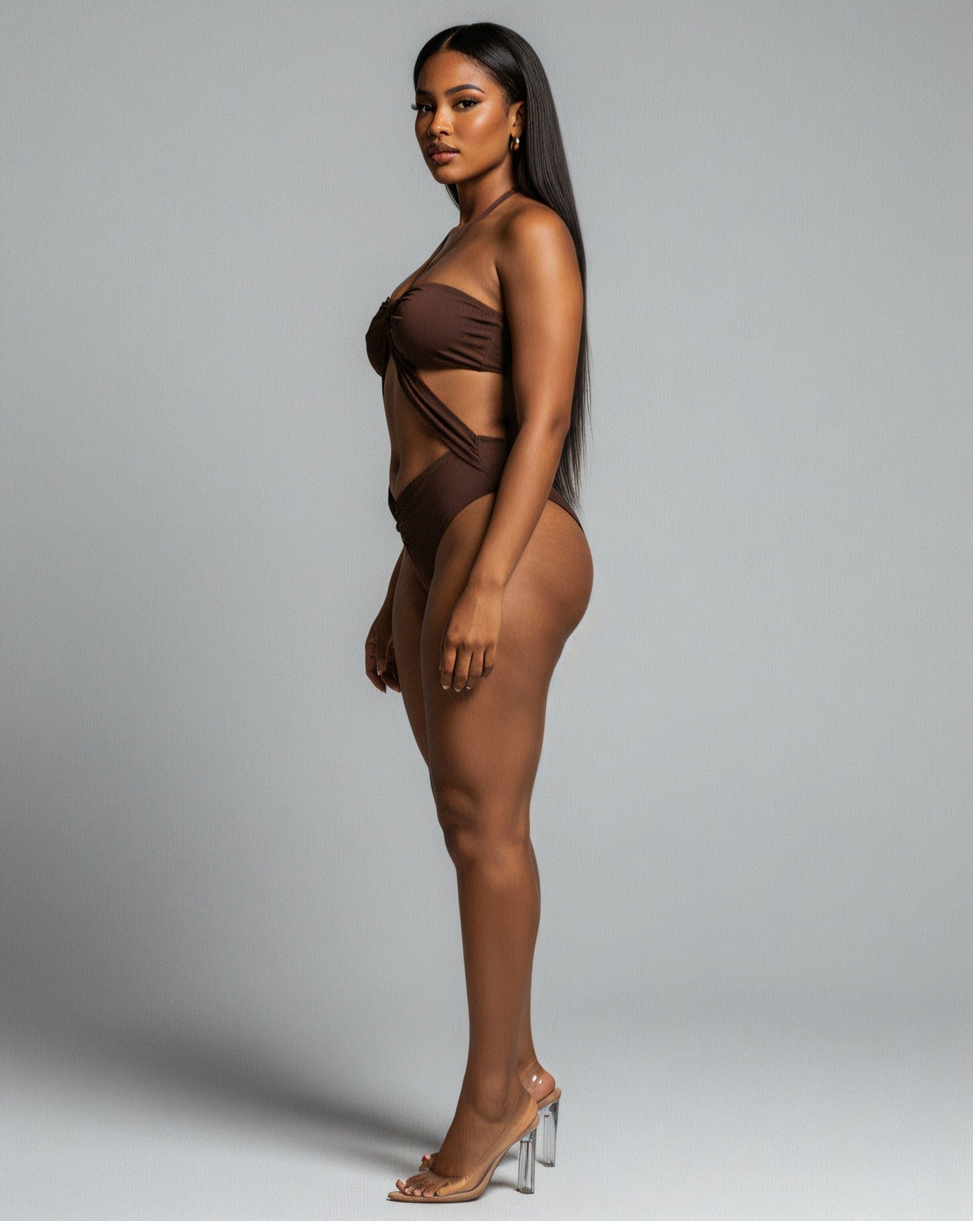 LINDSAY Cutout One-Piece Swimsuit