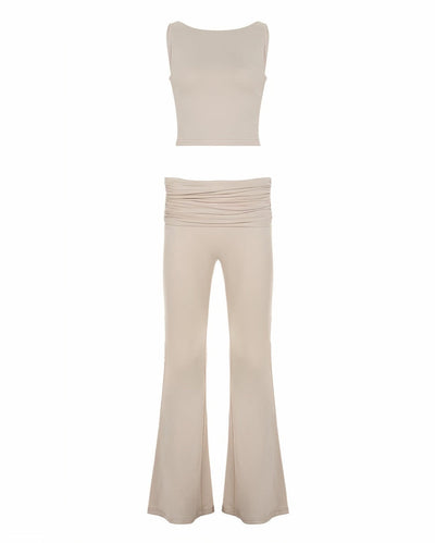 FREYA Top & Flared Pants Yoga Set