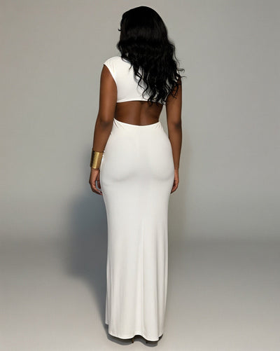 CALIORA Hip Cutout Maxi Dress