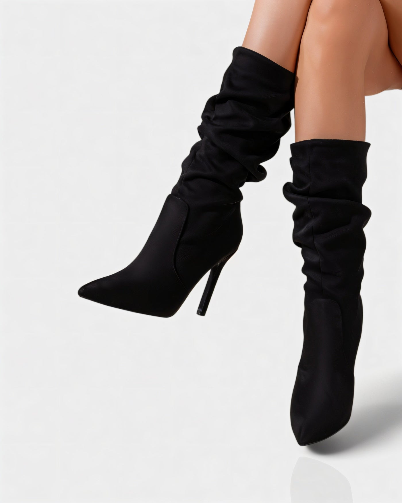 SANYA Slouchy Pointed-Toe Stiletto Boots