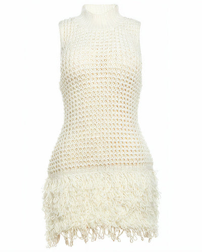 MARLA Knit Ruffle Mini Dress