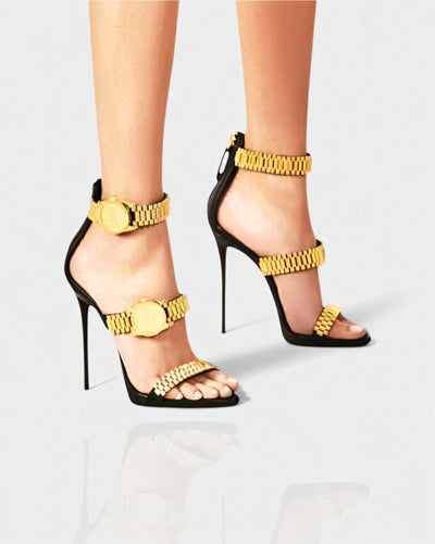 JILLY Watchband Strap Stiletto High Heels
