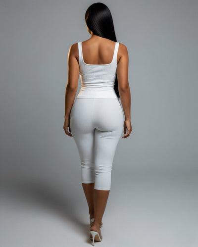 MATILDA Lace Up Top & Capri Pants Set