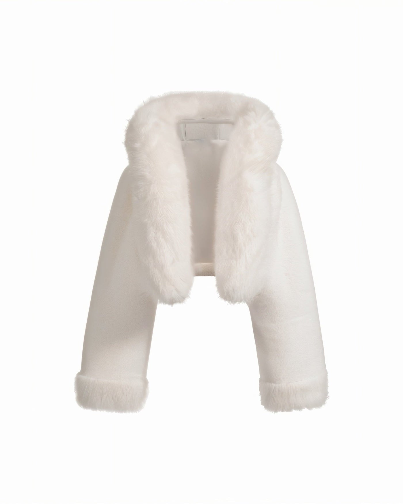 EZRA Plush Oversized Faux Fur Hooded Jacket