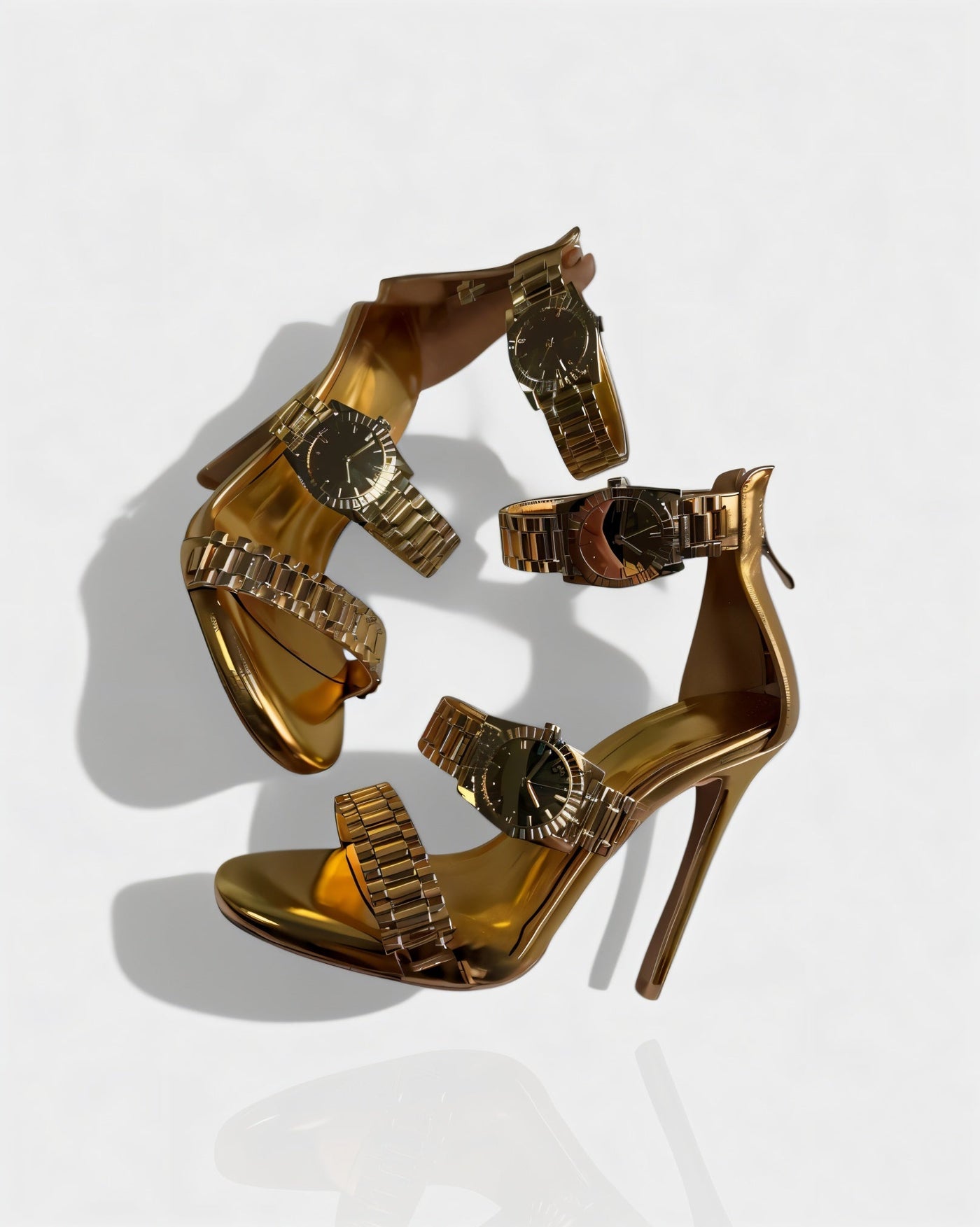 JILLY Watchband Strap Stiletto High Heels