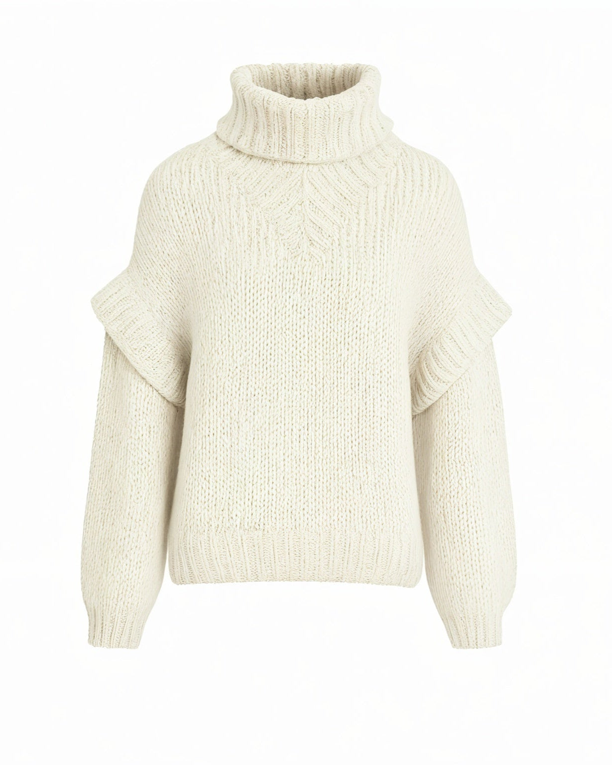 NARLA Fluffy Long Sleeve Turtleneck Sweater