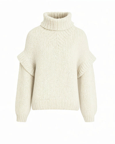 NARLA Fluffy Long Sleeve Turtleneck Sweater