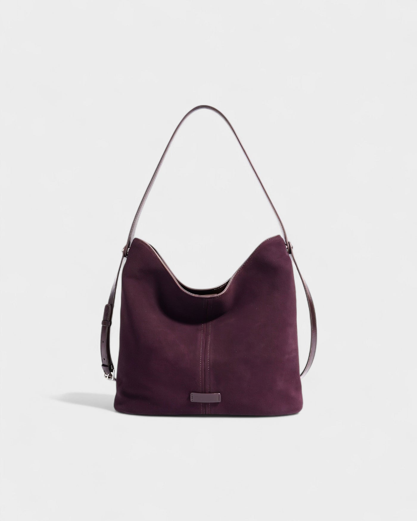 AYLIN Faux Suede Slouch Shoulder Bag