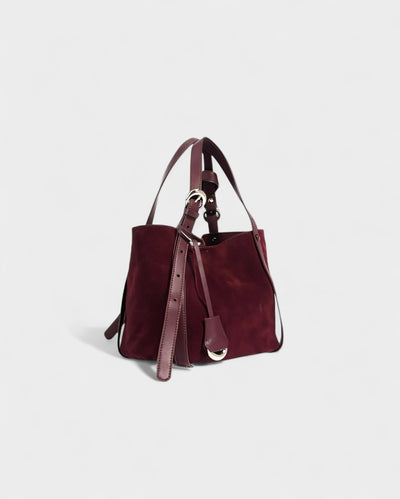 THESSA Faux Suede Shoulder Bag