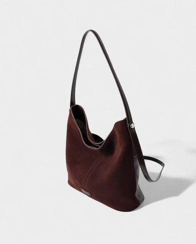AYLIN Faux Suede Slouch Shoulder Bag