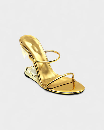 MALAYA Fang Sculpted Heel Sandals