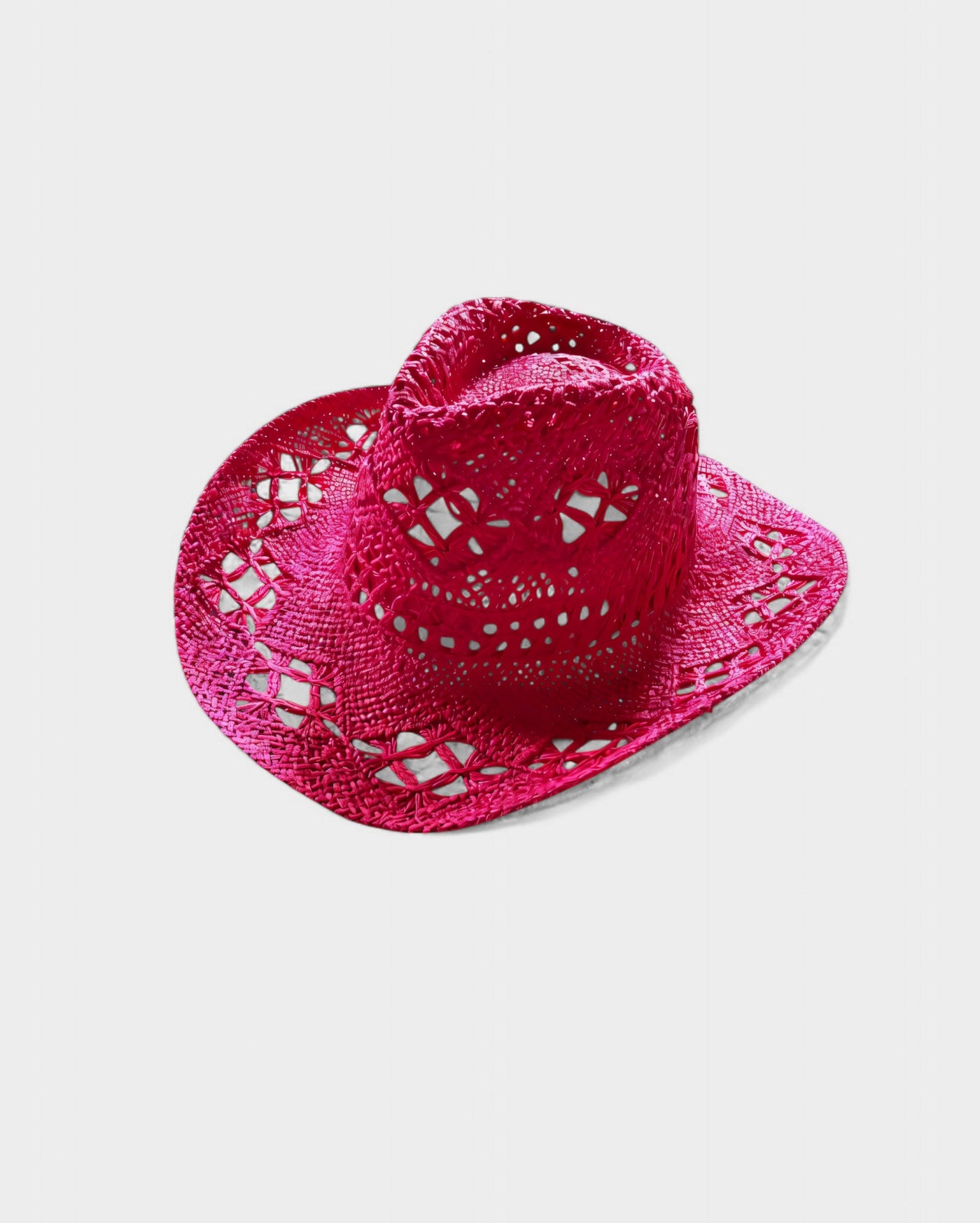 SHIELA Woven Raffia Cowboy Hat