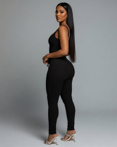 MATILDA Lace Up Top & Capri Pants Set