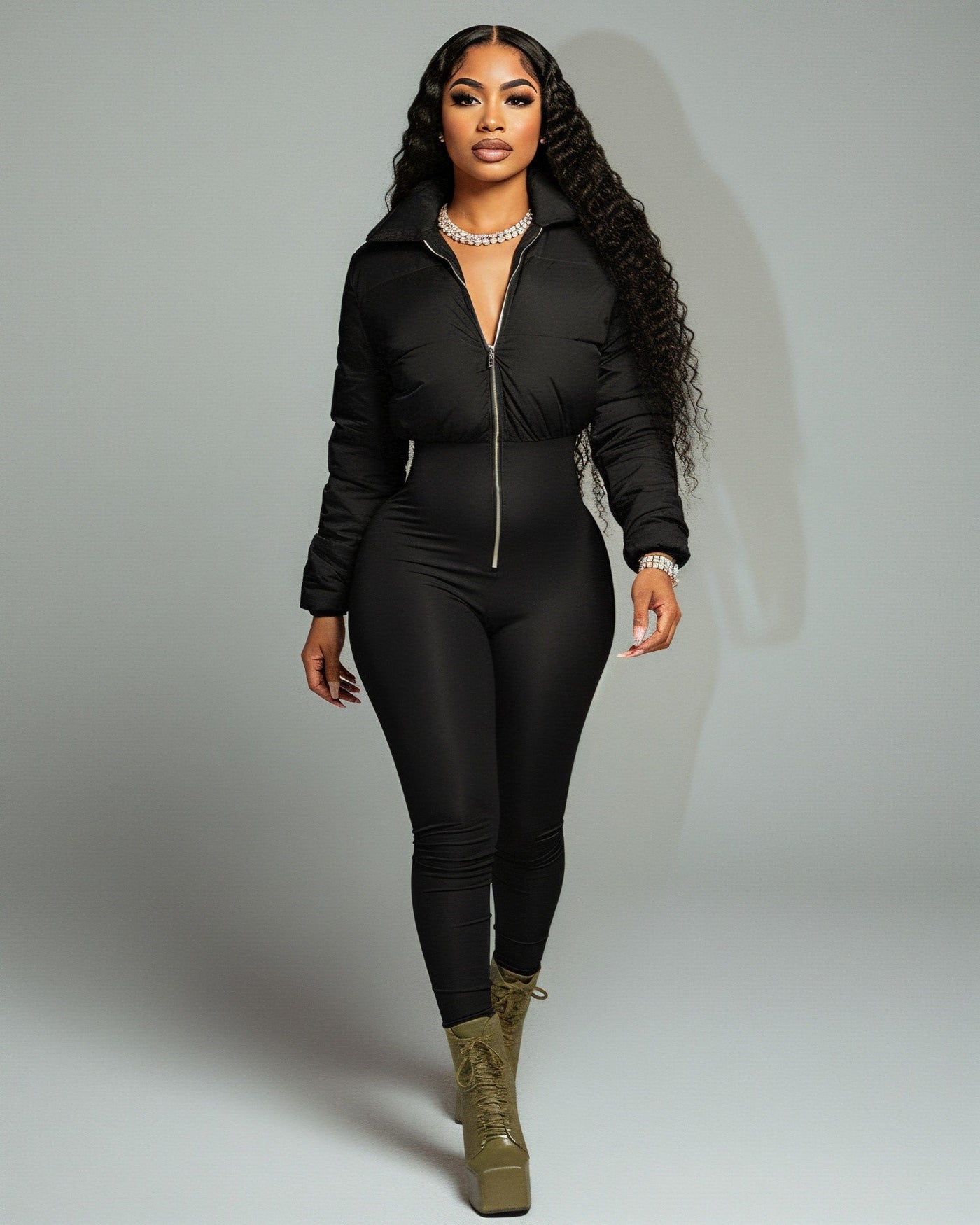 POPPY Crop Jacket Jumpsuit