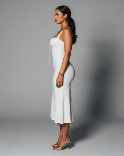 BIANCA Fishtail Slim Midi Dress