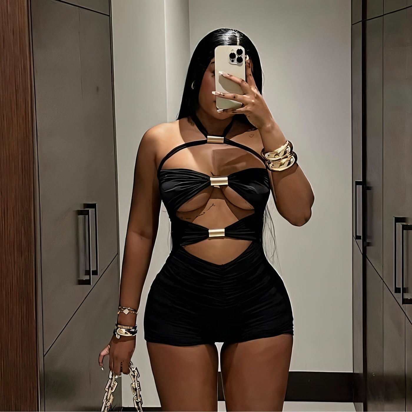 ARINA Cutout Playsuit