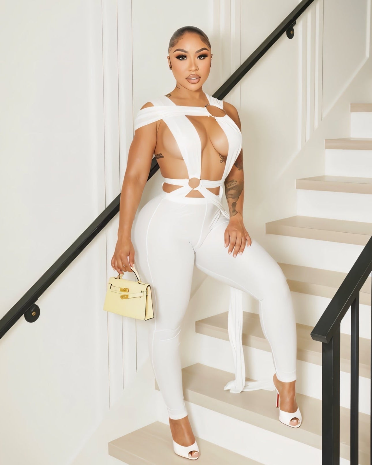 ALARAE Cutout Ring Detail Jumpsuit