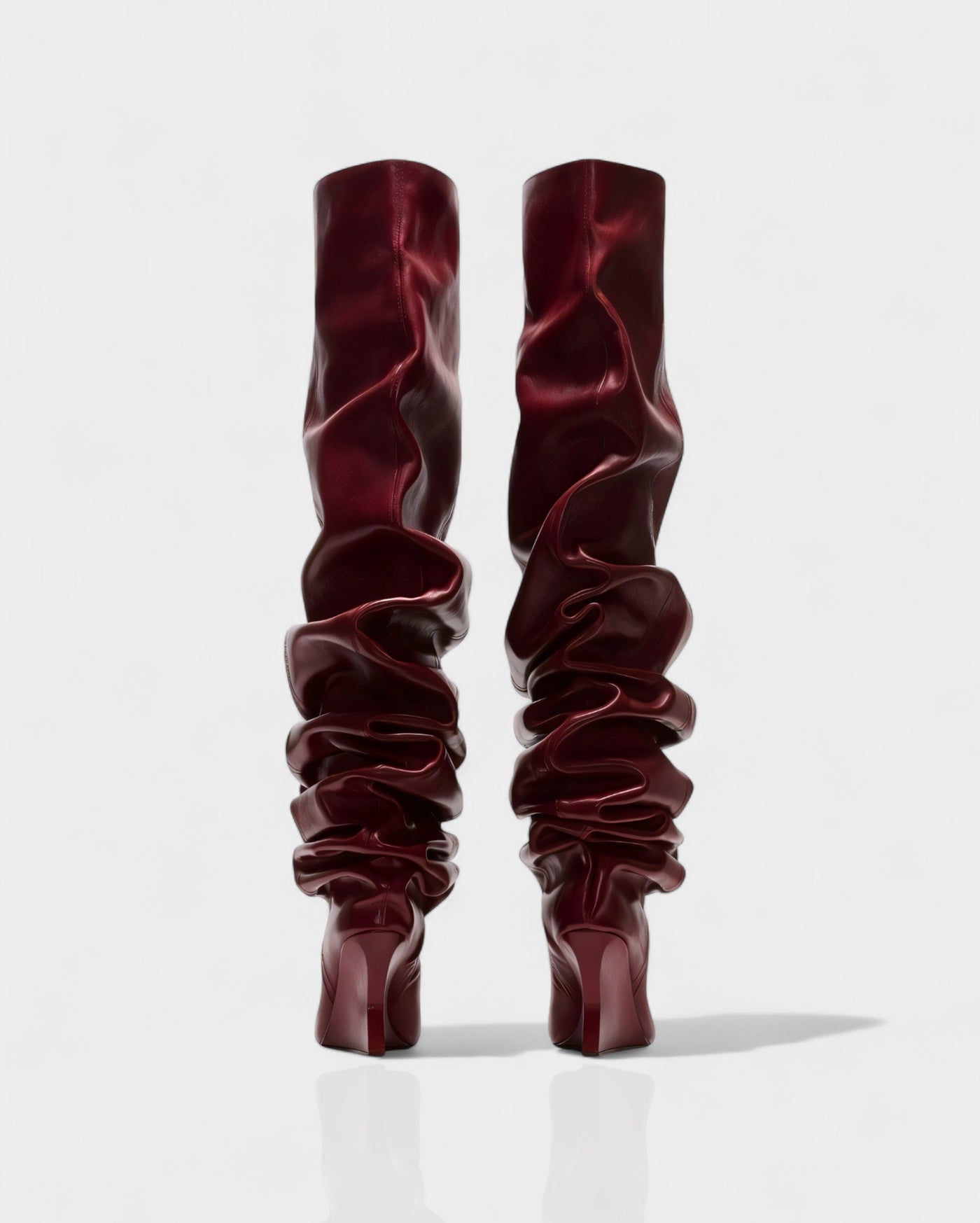 ELOURA Slouch Knee-High Wedge Heel Boots