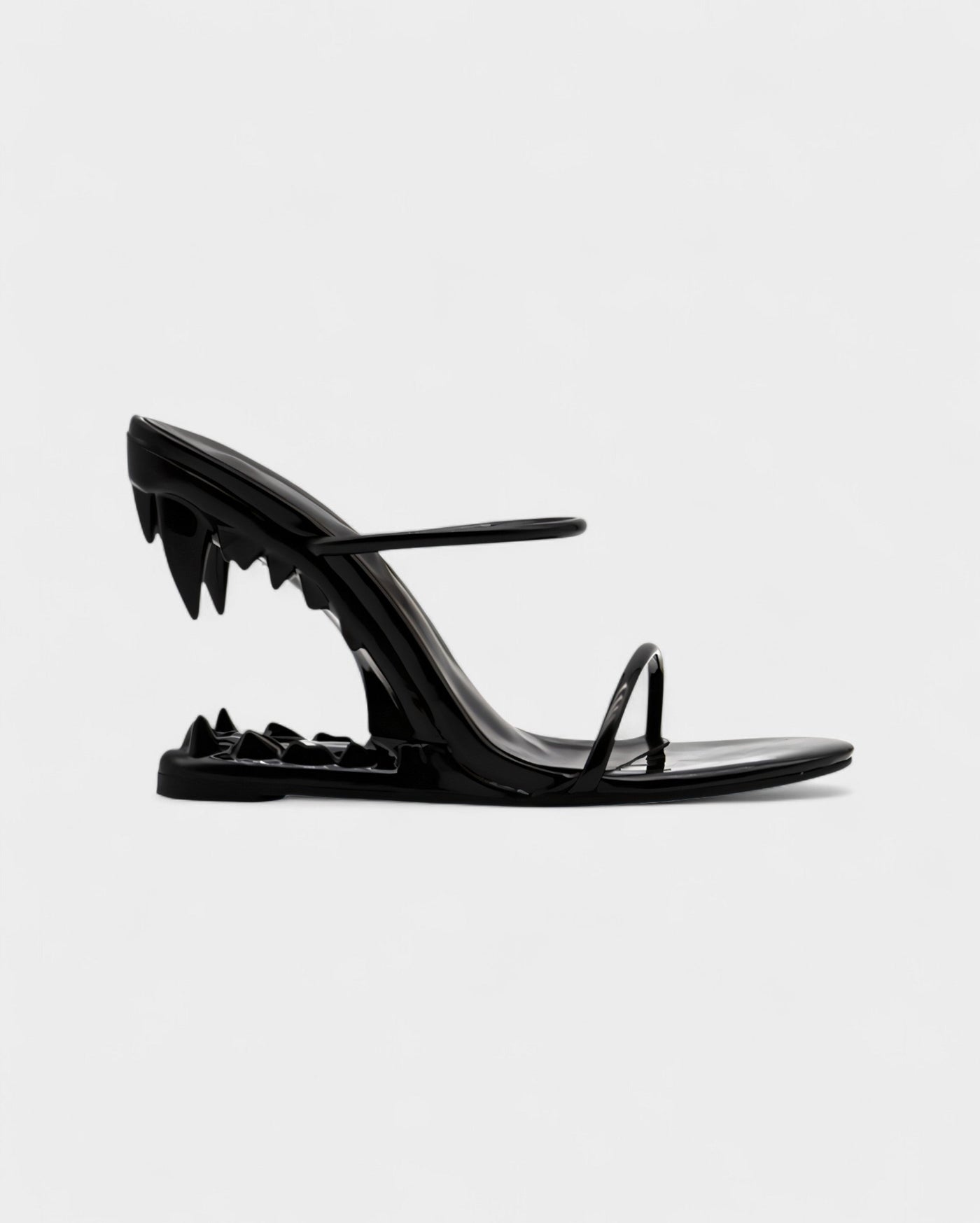 MALAYA Fang Sculpted Heel Sandals