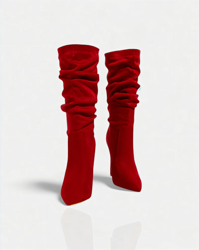 SANYA Slouchy Pointed-Toe Stiletto Boots