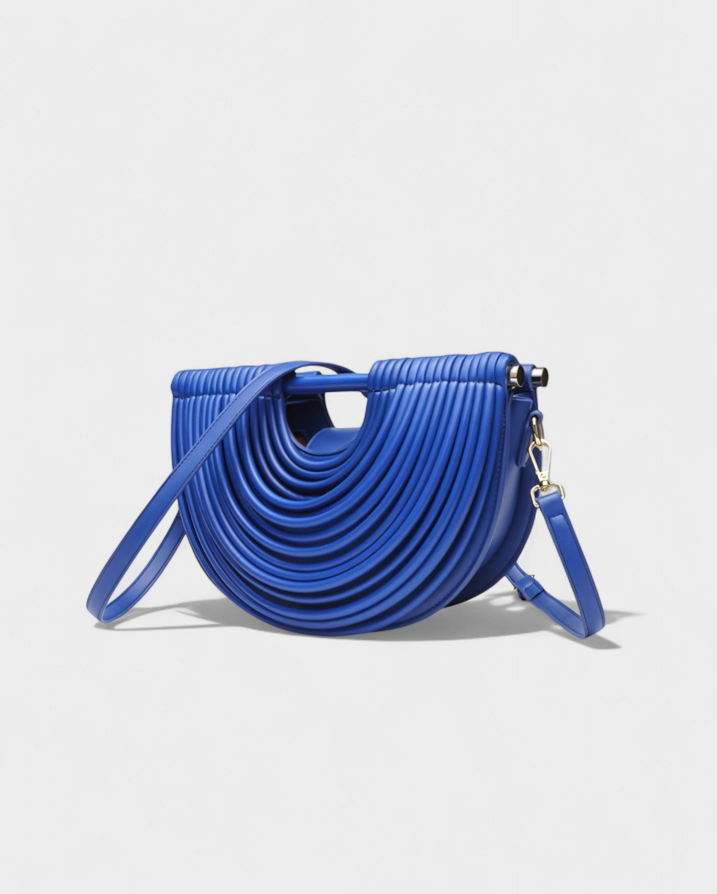 CANYA Textured Half-Moon Crossbody Clutch