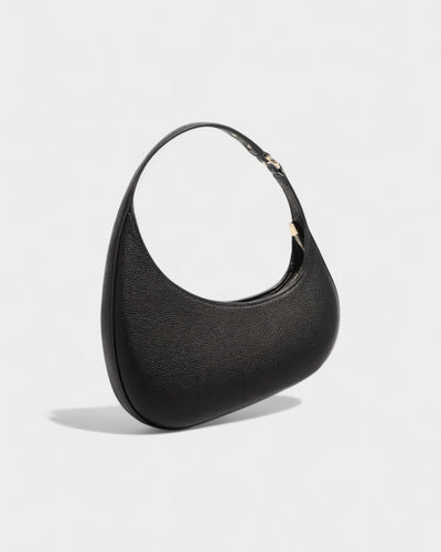 BELVIA Faux Leather Crescent Bag
