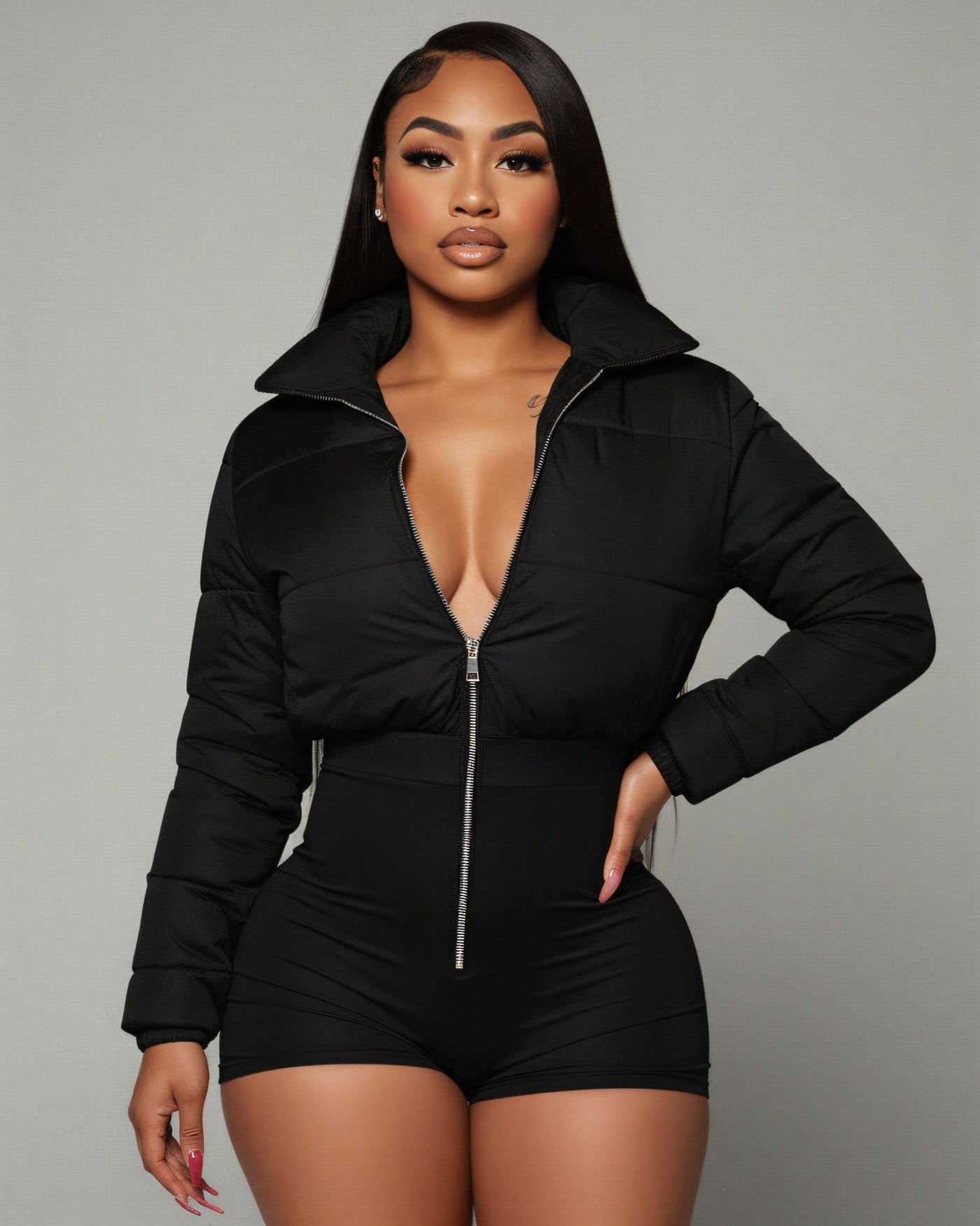 POPPY Crop Jacket Playsuit