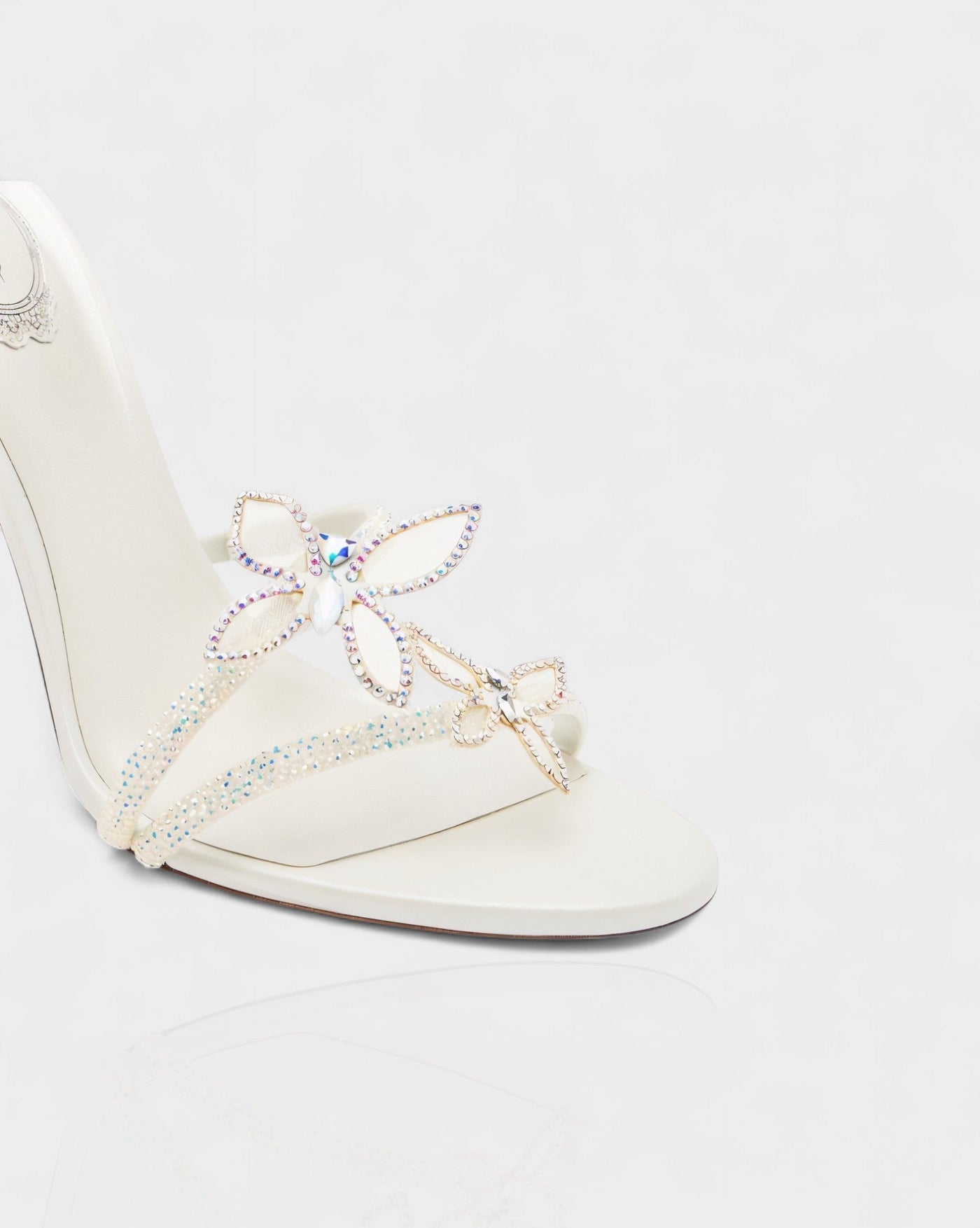 LYNA Crystal Butterfly Spiral High Heels