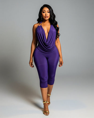 ALYNE Halter Neck Top & Capri Pants Set