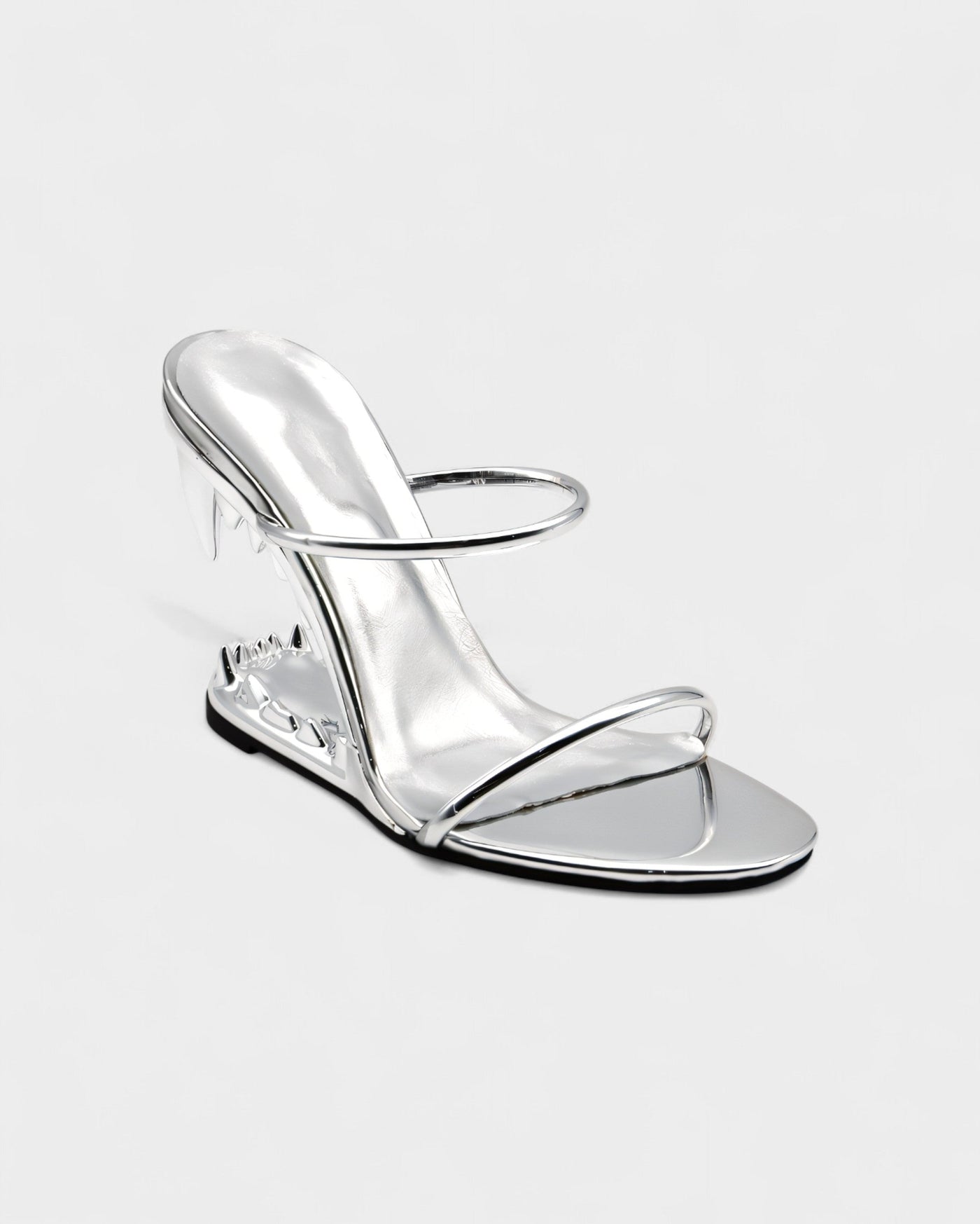 MALAYA Fang Sculpted Heel Sandals