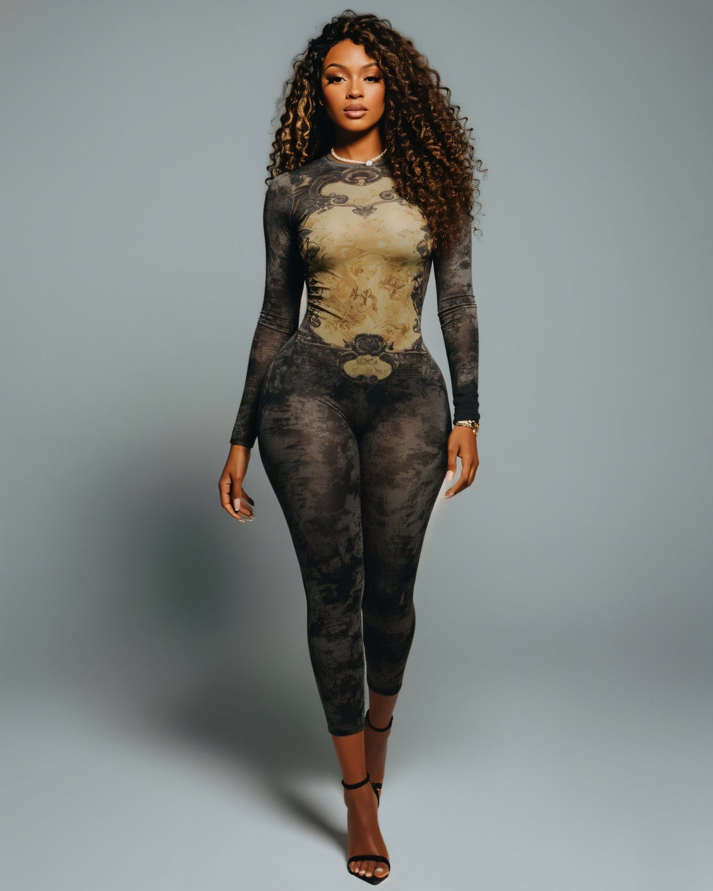 KALEYA Abstract Print Jumpsuit