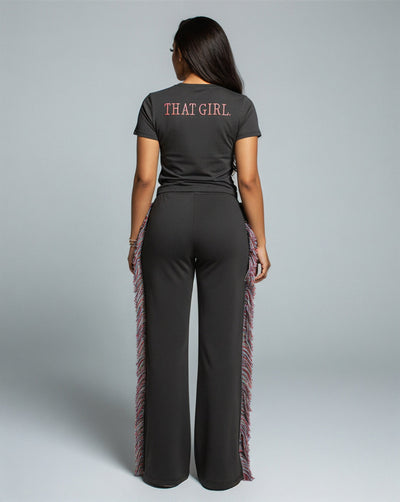 THAT GIRL Top & Track Pants Set