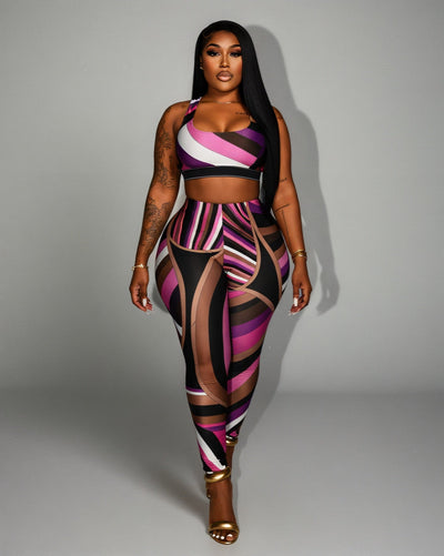 ALICIA Cropped Tank and Pant Set