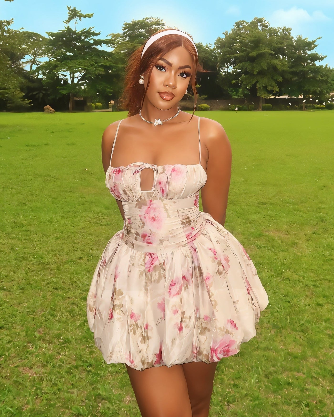 ELORA Floral Mini Dress