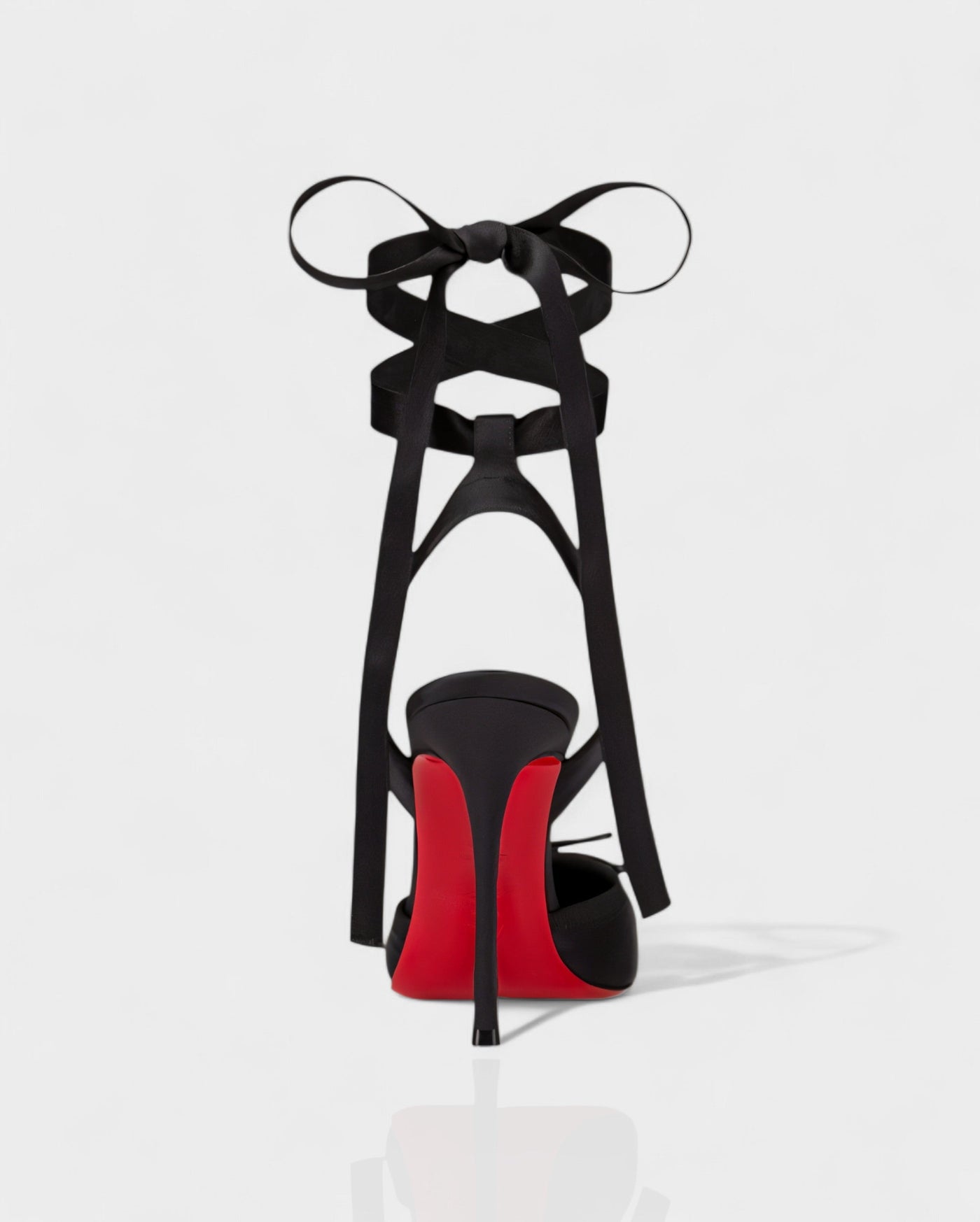 BREN Red Sole Ballet Lace-Up Stiletto Heels