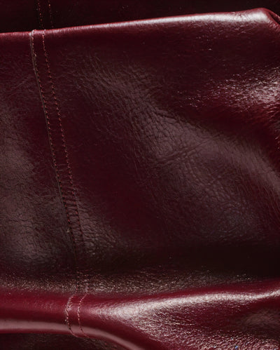 IRELLE Slouchy Faux Leather Pointed Wedge Heel Boots