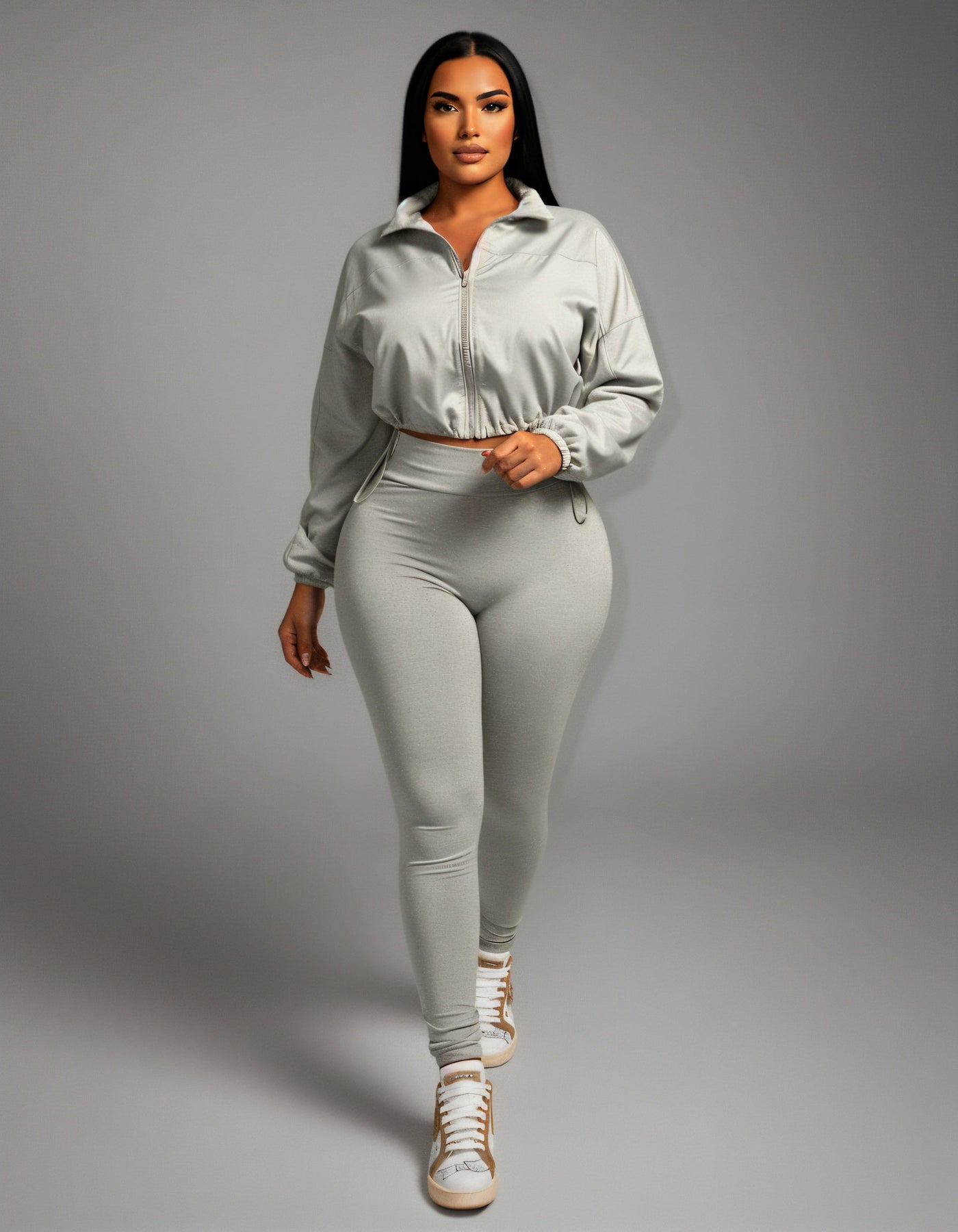 TATUM Cropped Zip Up Jacket & Leggings Set