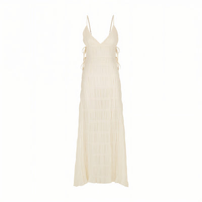 LEONA Pleated Maxi Dress