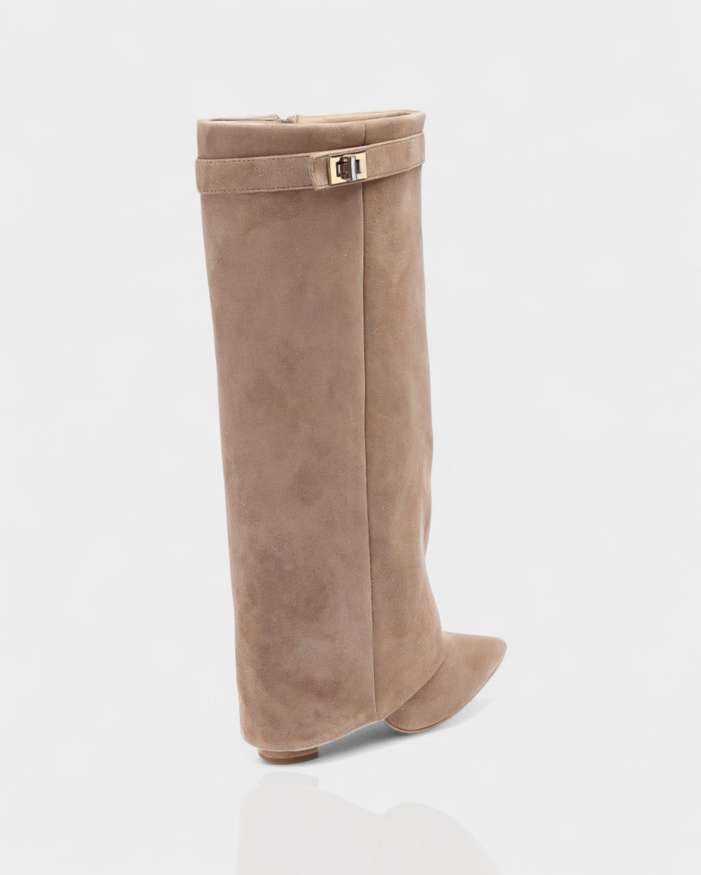 MAISY Straight Pointed-Toe Knee-High Boots