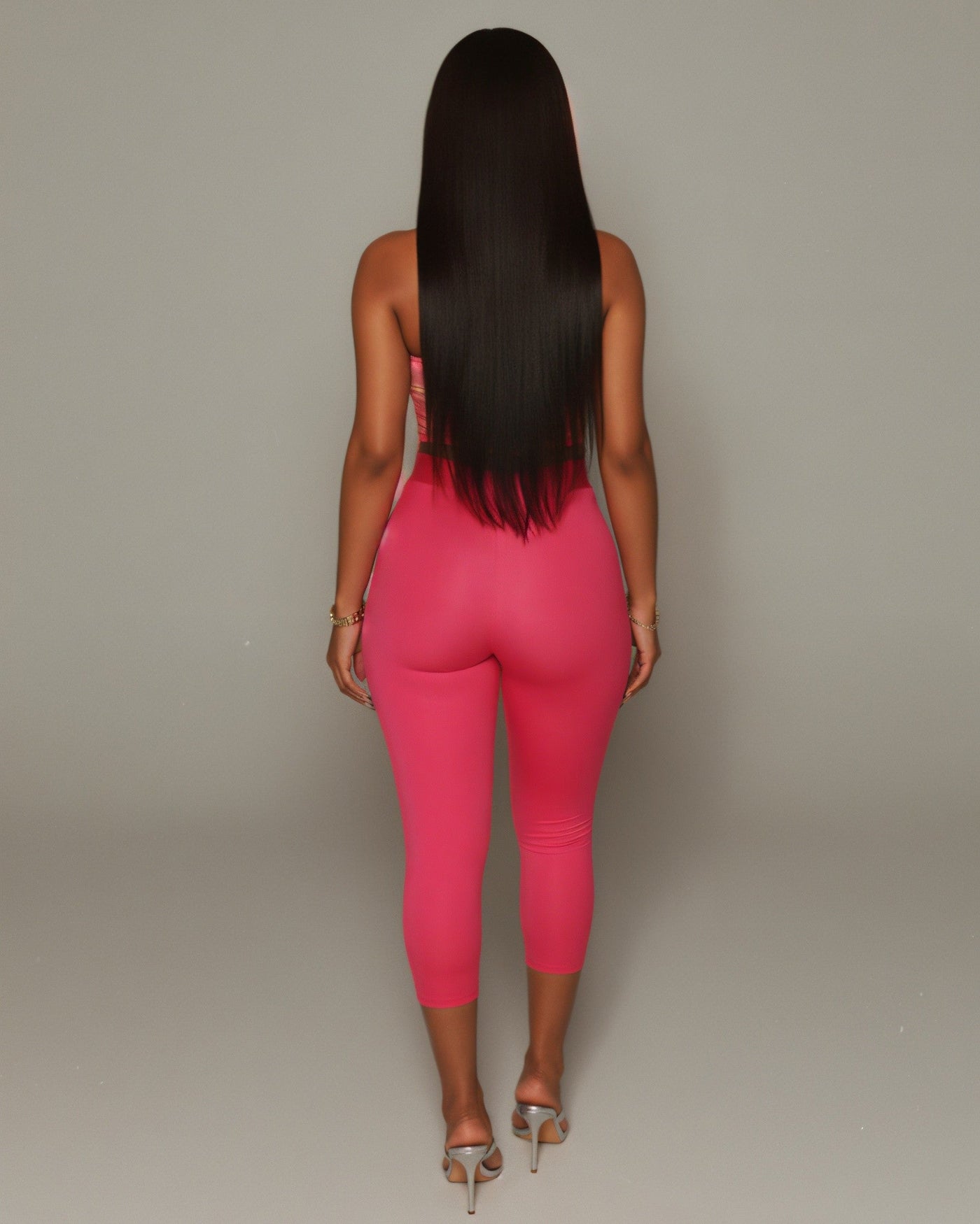 ELLIE Strapless Ring Detail Top & Capri Pants