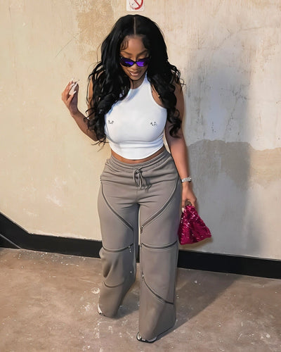 VILMA Piercing Detail Top