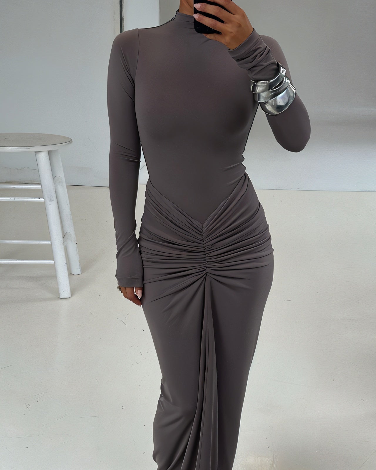 ALICE Ruched Maxi Dress