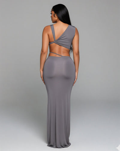 FRANCESCA Oblique Tube Top & Maxi Skirt Set
