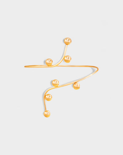 ANAYLA Metal Ball Accent Arm Cuff Bracelet