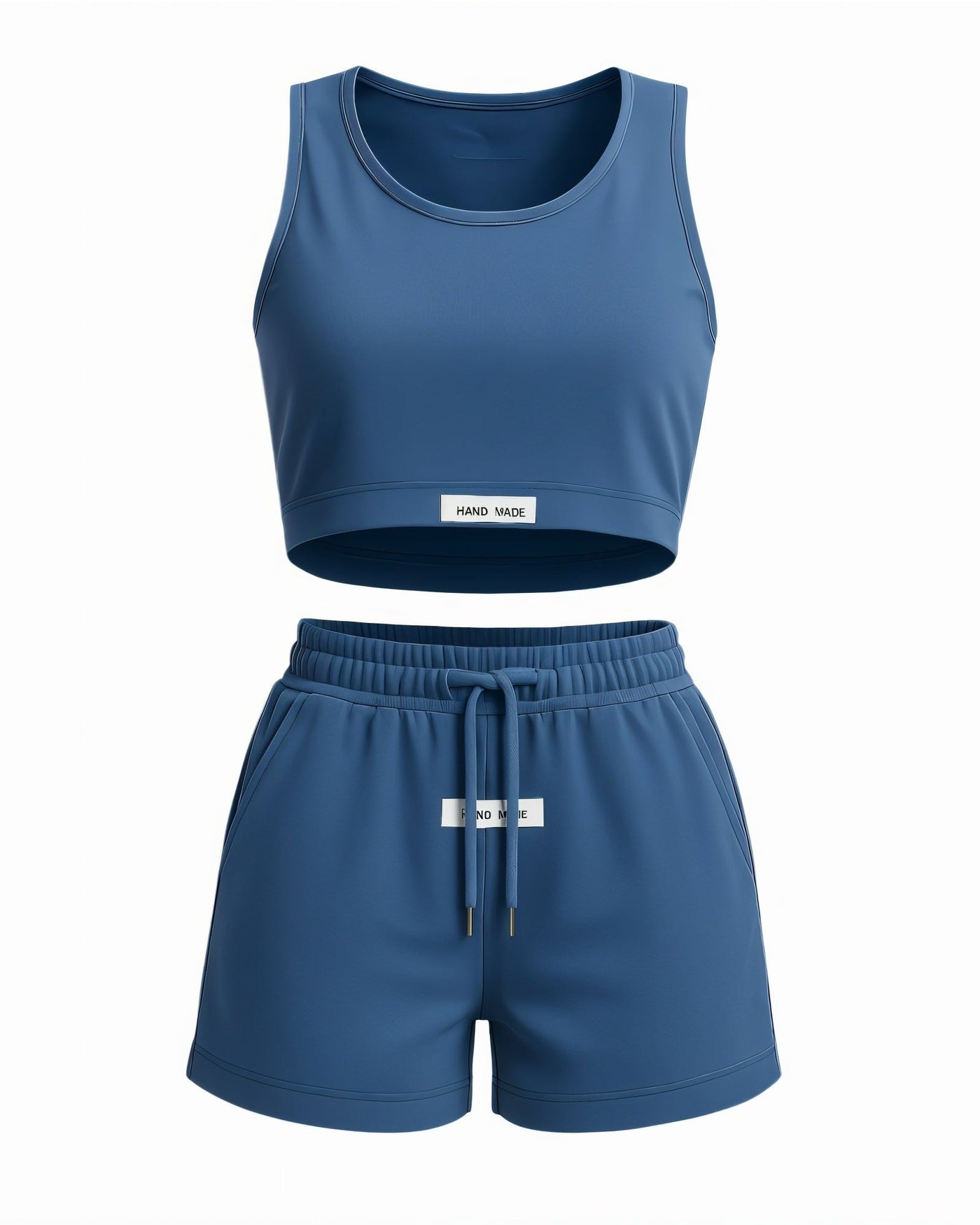 CHERRY Crop Tank & Drawstring Shorts Set