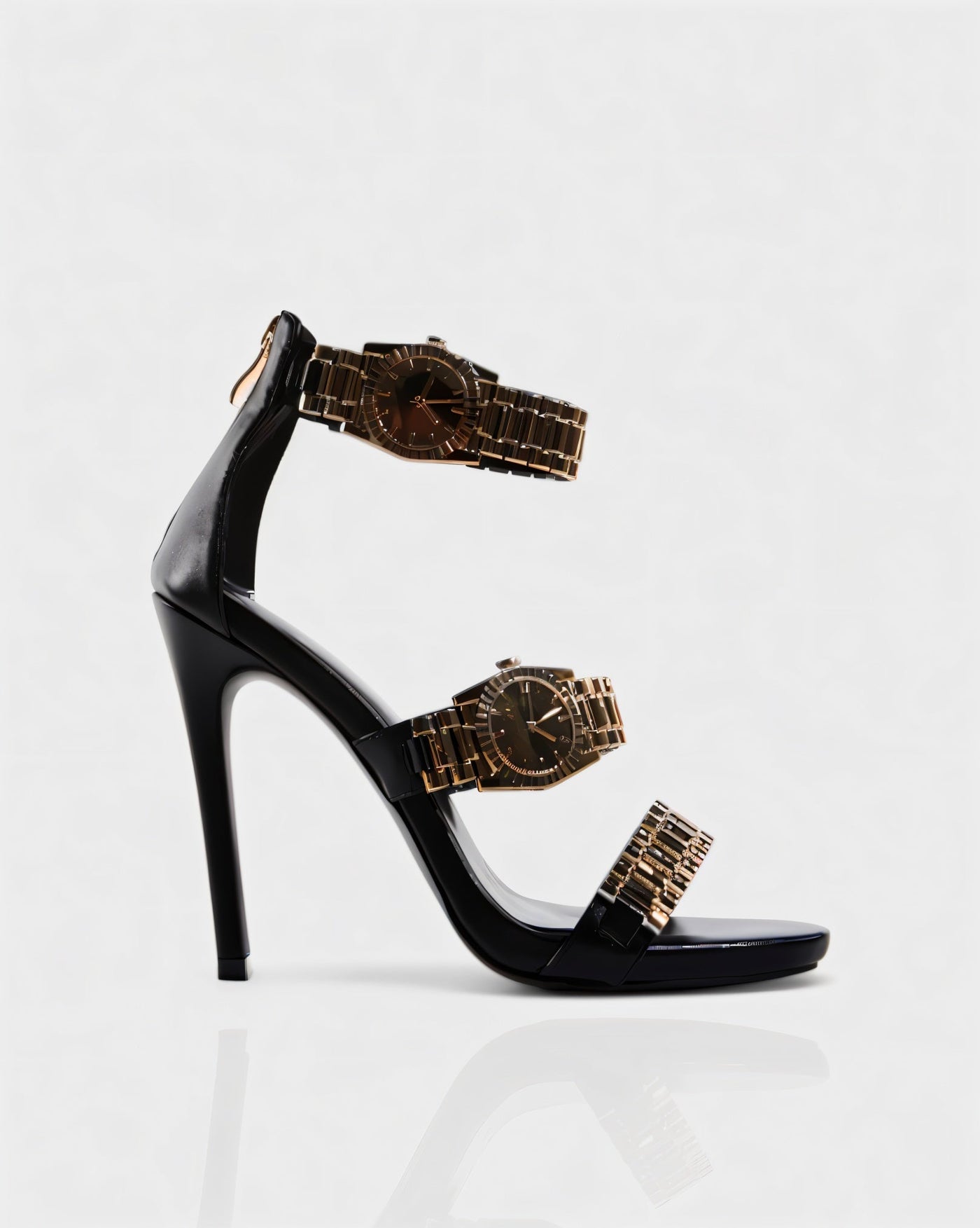 JILLY Watchband Strap Stiletto High Heels