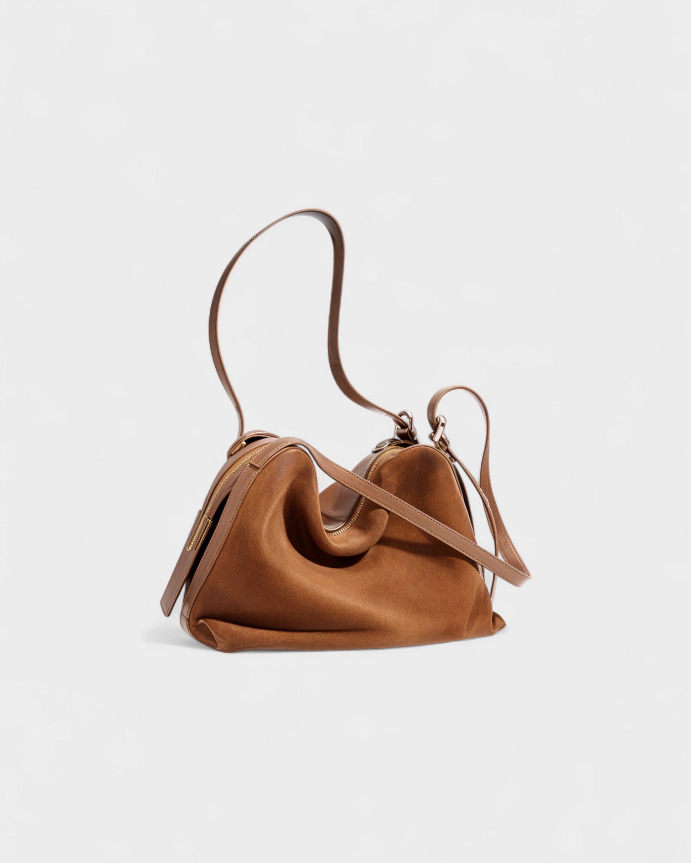 HARESHA Double-Strap Slouch Shoulder Bag