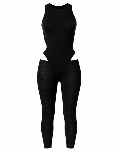KIMBER Bodysuit & Mesh Leggings Set